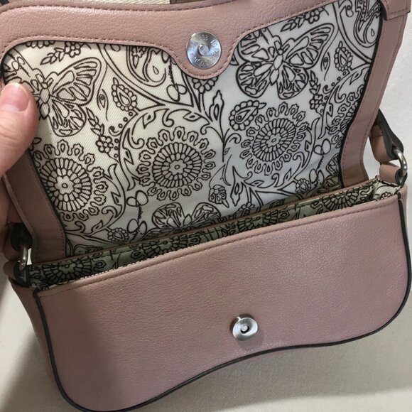 NWOT Jessica Simpson Women's Courtney Faux Leather Flap Shoulder Handbag - Picture 5 of 11